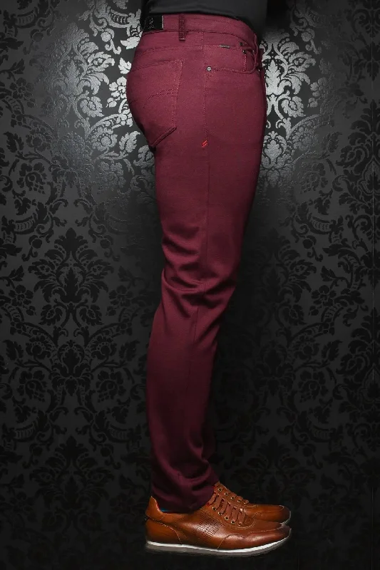 Lightweight Men's Linen PantsAU NOIR | Ultra Stretch Pants | Winchester Wine