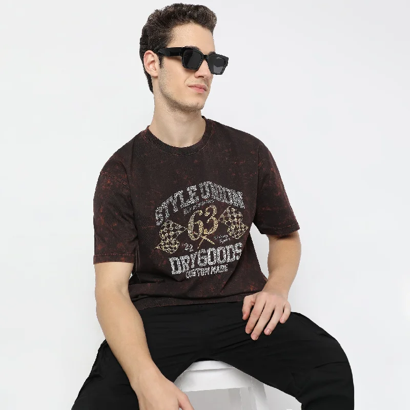 Classic Men's Button-Up ShirtsOversized Crew Neck Modern Street Union Graphic T-Shirt