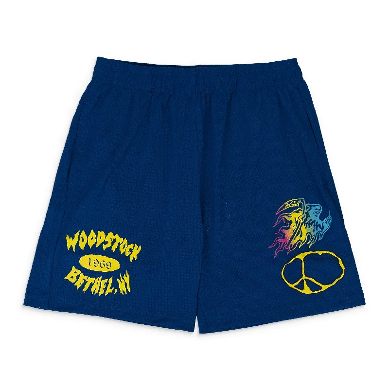 Men's Unique and Designer Bottom Wear for a Statement LookWOODSTOCK MESH BLUE SHORTS Men's Unique and Designer Bottom Wear for a Statement LookWOODSTOCK MESH BLUE SHORTS