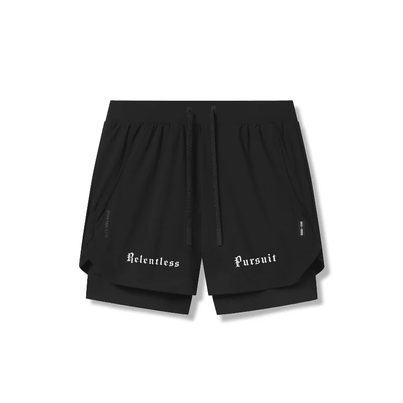 Men's Pants with Slant Pockets0865. Tetra-Lite® 5" Liner Short - Black "RP"/Black