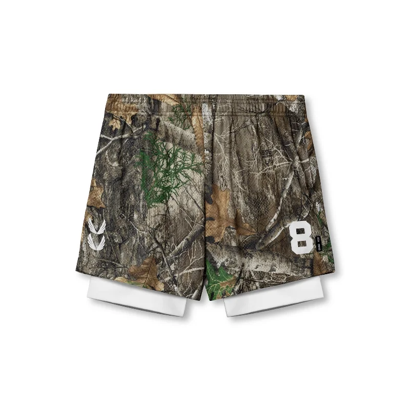 Men's Denim Shorts for Summer0848. SilverPlus™ Mesh 5" Liner Short - Realtree® Camo/White