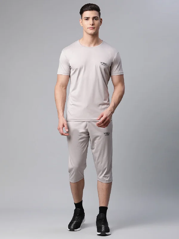 Mack Jonney Dryfit Solid Light Grey Tracksuit for Men