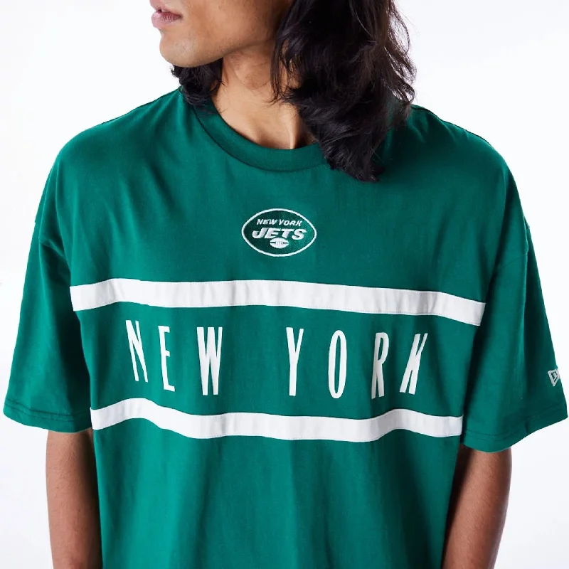 Solid-Colored Men's ShirtsNew York Jets NFL Drop Shoulder Green Drop Shoulder T-Shirt