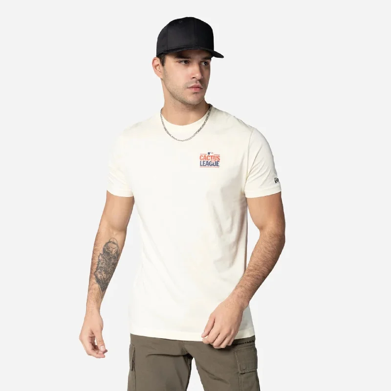 Men's Shirts with Mock NecksCactus League Spring Training 2025 Cream T-Shirt
