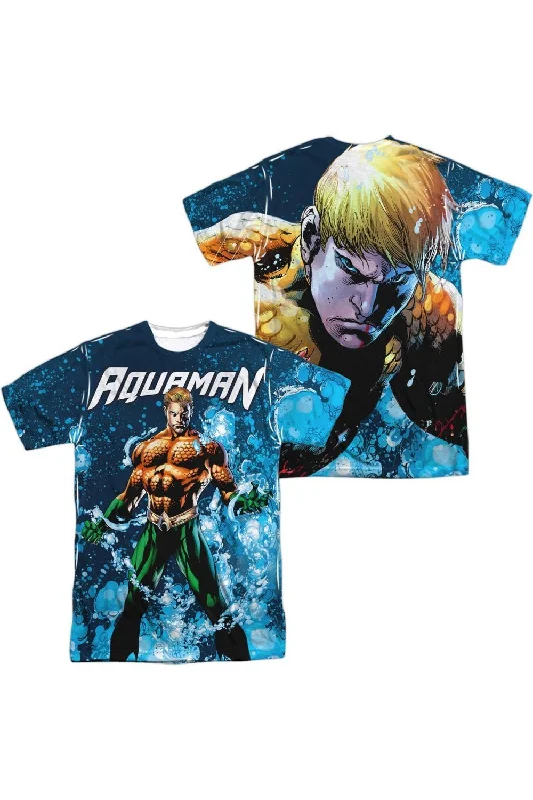 Men's Shirts with Animal PrintsJustice League of America Bubbles Everywhere (Front/Back Print) Short Sleeve Adult Poly Crew Tee / T-Shirt
