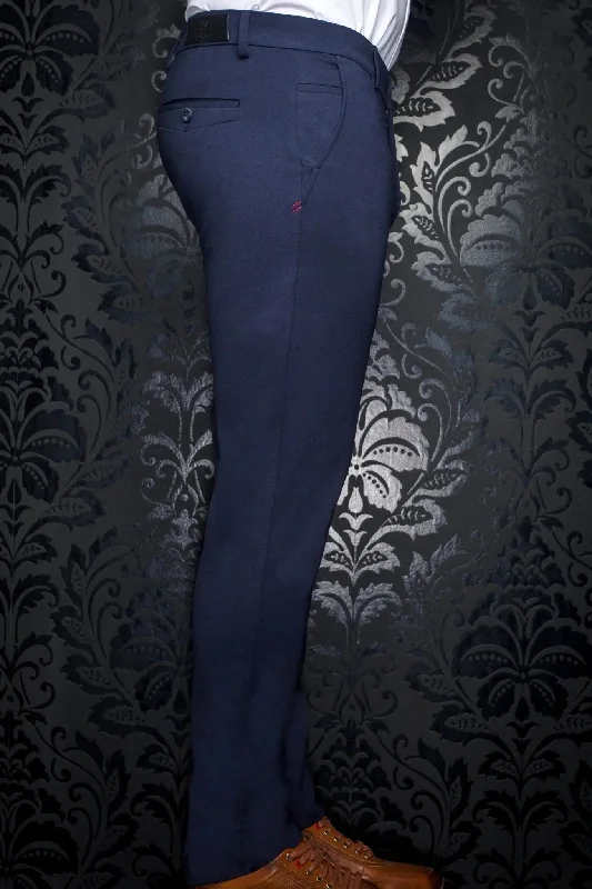 Men's Pants with Contrast WaistbandsAU NOIR | Ultra Stretch Pants | Beretta-Giacomo Midnight