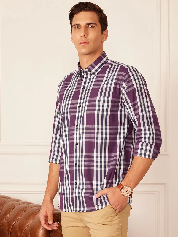 Men's Insulated Shirts for Cold WeatherDENNISON Smart Tartan Checks Checked Button-Down Collar Cotton Casual Shirt Men's Insulated Shirts for Cold WeatherDENNISON Smart Tartan Checks Checked Button-Down Collar Cotton Casual Shirt