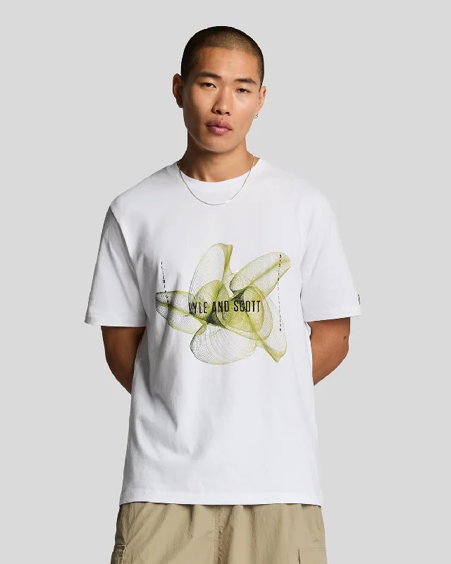 Men's Shirts for Camping3D Line Graphic T-Shirt