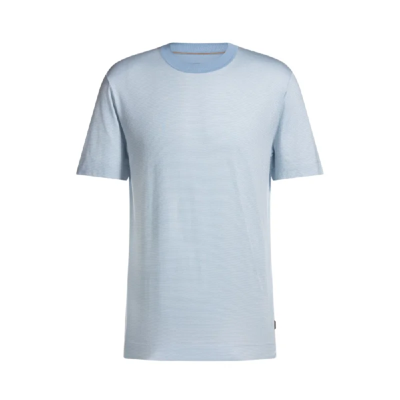 Men's Shirts with Chest PocketsCotton-silk T-shirt with fineline stripes