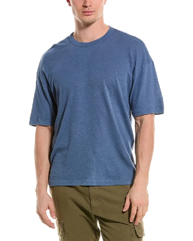 Men's Shirts with Striped PatternsVelvet by Graham & Spencer Marcell Linen-Blend T-Shirt
