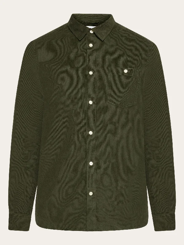 Men's Solid-Color Block Shirts for a Bold StatementRegular fit corduroy shirt - Forrest Night Men's Solid-Color Block Shirts for a Bold StatementRegular fit corduroy shirt - Forrest Night