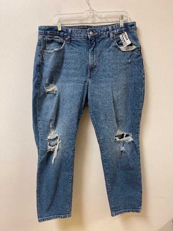 Winter Men's JeansJeans Straight By Old Navy In Blue Denim, Size: 18