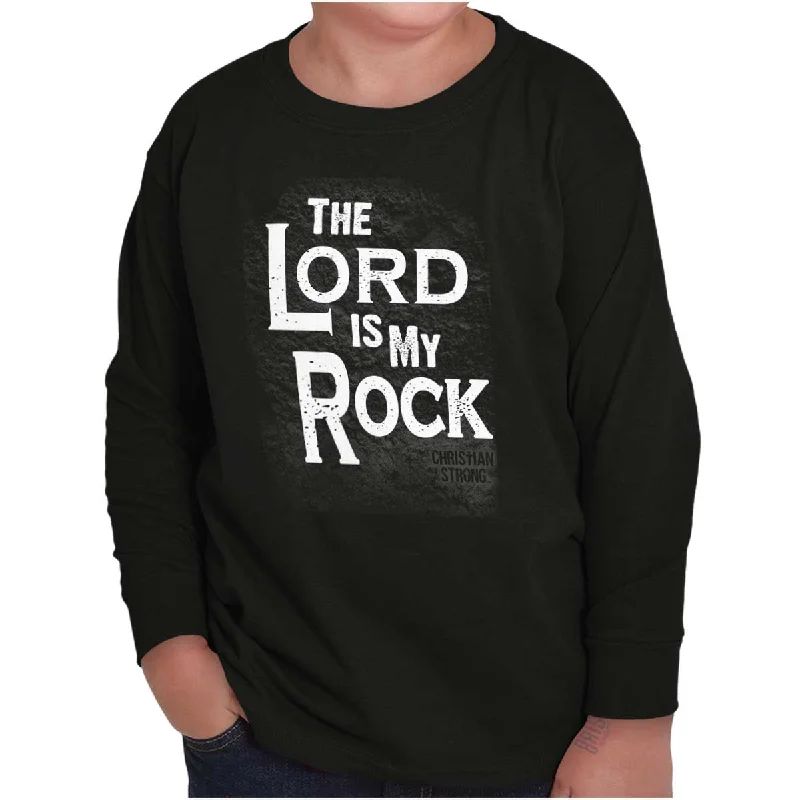 Men's Long-Sleeve Shirts for Year-Round WearLord Is My Rock Youth Long Sleeve T Shirt Men's Long-Sleeve Shirts for Year-Round WearLord Is My Rock Youth Long Sleeve T Shirt