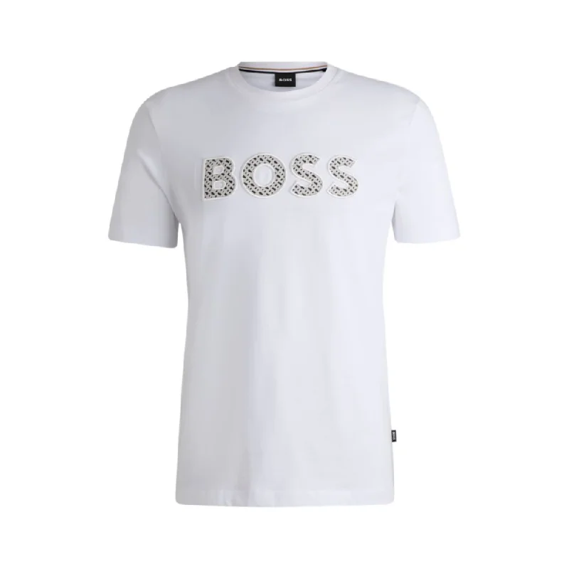 Breathable Men's Mesh TopsCotton-jersey T-shirt with logo detail