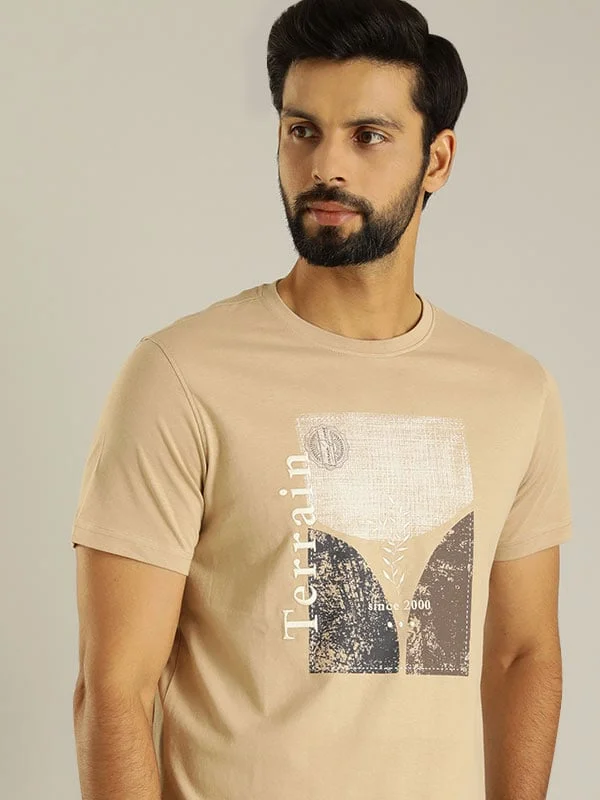 Men's Shirts with Belt AttachmentsMen Graphic Crew Neck T-Shirt