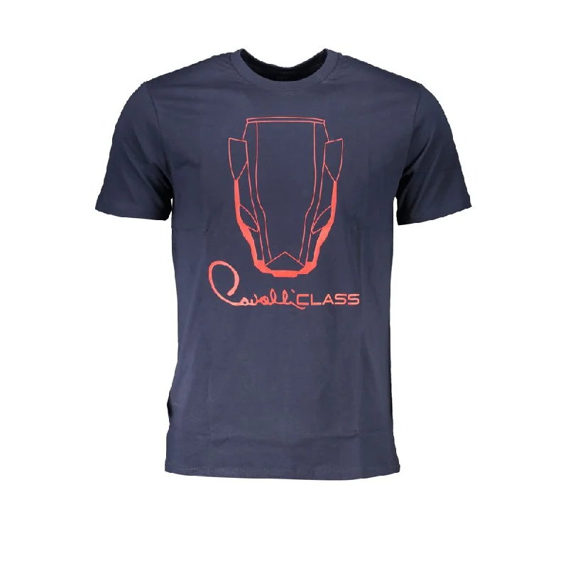 Men's Shirts with High NecksCavalli Class  Cotton Men's T-Shirt