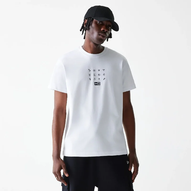 Striped Men's TopsNew Era Zodiac White T-Shirt