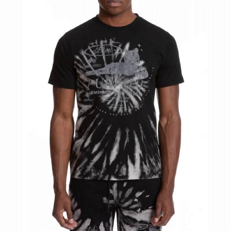 Men's Shirts with Barrel CuffsMen's Pound T-Shirt In Black