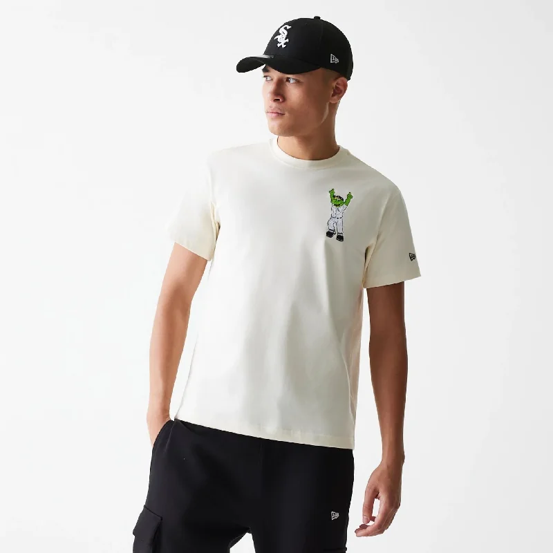 Durable Men's Work ShirtsChicago White Sox MLB Mascots Cream T-Shirt