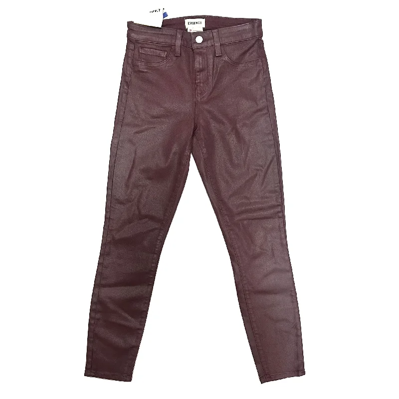 Men's Jeans in Unique PatternsJeans Skinny By L Agence In Red Denim, Size: 0