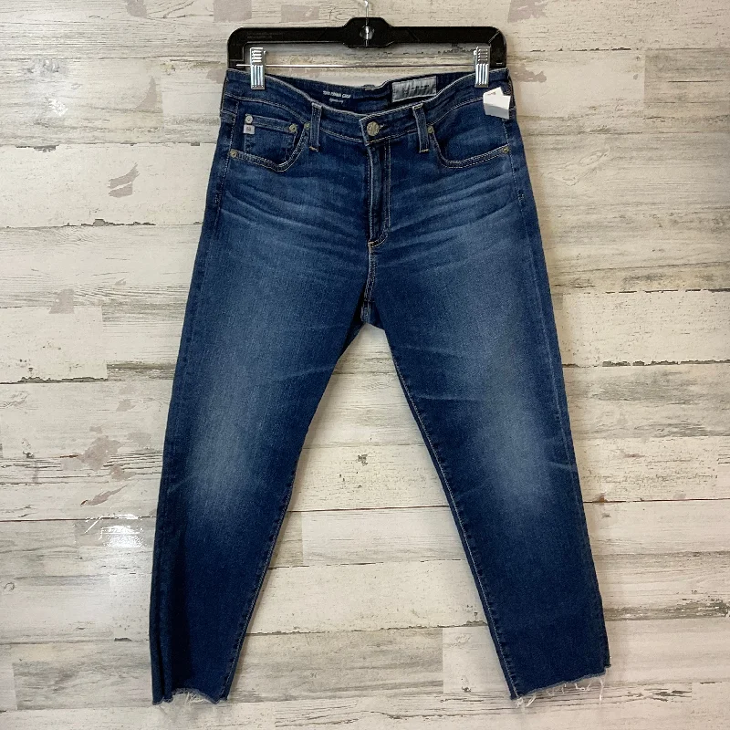 Stylish Men's JeansJeans Cropped By Adriano Goldschmied In Blue Denim, Size:10