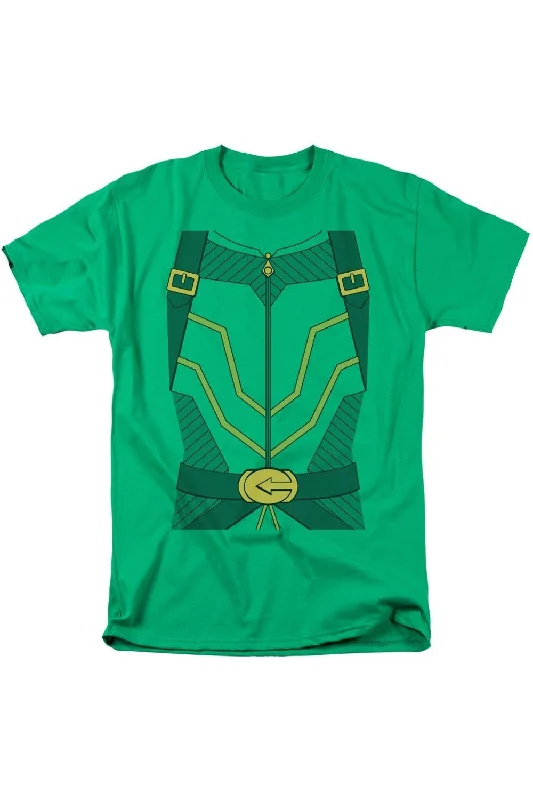 Men's Shirts with Hidden ButtonsJustice League of America Arrow Uniform Short Sleeve Adult Tee / T-Shirt