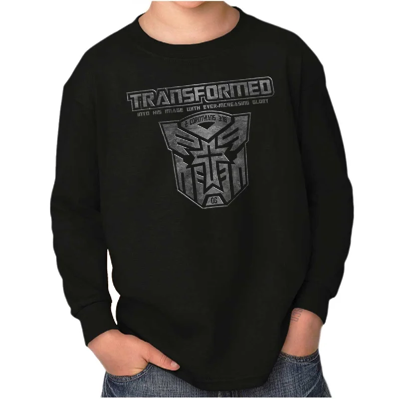 Men's Minimalist Shirts for a Clean LookTransformed Christian Youth Long Sleeve T Shirt Men's Minimalist Shirts for a Clean LookTransformed Christian Youth Long Sleeve T Shirt