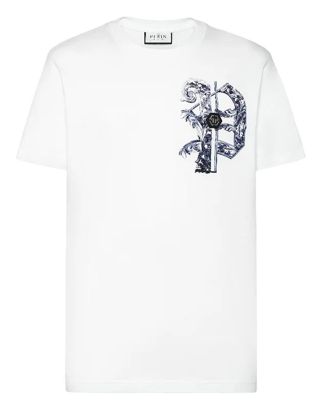 Men's Shirts with Velcro ClosuresT-shirt Round Neck SS Skull