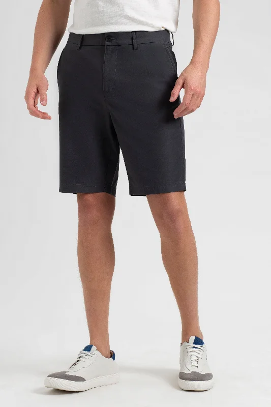 Men's Pants with Button-CuffsEveryday Slim Fit Chino Short - Charcoal