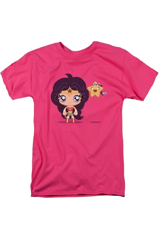 Stylish Men's HenleysJustice League of America Cute Wonder Woman Short Sleeve Adult Tee / T-Shirt