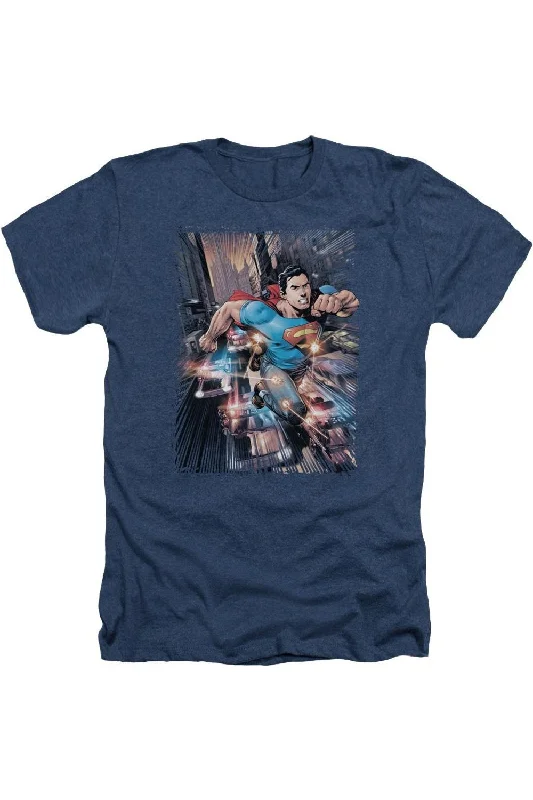 Men's Shirts with Moisture-Wicking FabricSuperman Action Comics #1 Adult Heather Tee / T-Shirt