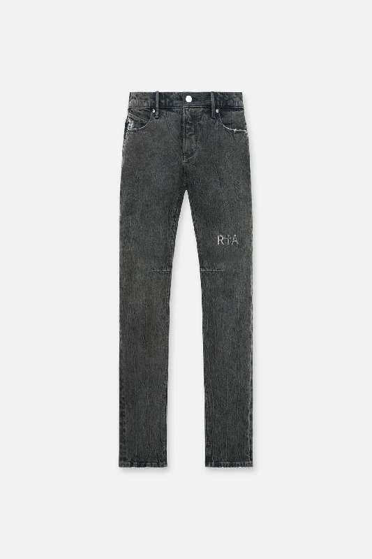 Men's Pants with Moisture-Wicking PropertiesCLAYTON SKINNY JEAN | GREY COATED BLUE