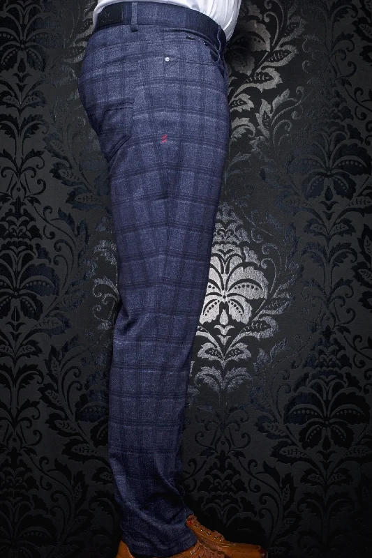 Lightweight Men's Linen PantsAU NOIR | Ultra Stretch Pants | Winchester Hopkins Navy