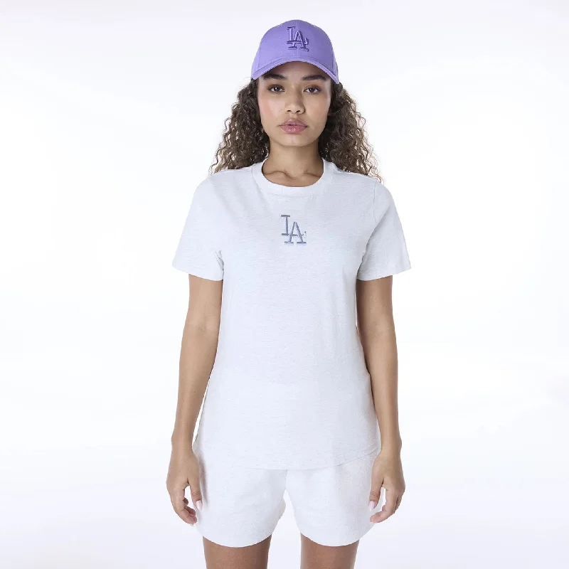 Men's Shirts with Full PlacketsLA Dodgers Womens MLB League Essential Pastel Grey T-Shirt