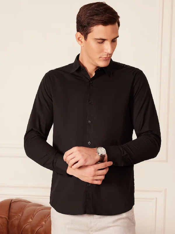 Men's Bold-Color Shirts for a Statement PieceDENNISON Seqinned Shoulder Smart Opaque Party Shirt Men's Bold-Color Shirts for a Statement PieceDENNISON Seqinned Shoulder Smart Opaque Party Shirt