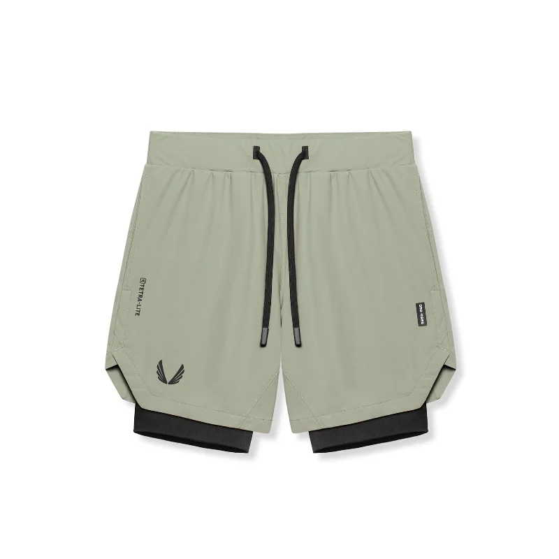 Men's Party Pants for a Fun Night Out0866. Tetra-Lite® 7" Liner Short - Sage "Wings"/Black Men's Party Pants for a Fun Night Out0866. Tetra-Lite® 7" Liner Short - Sage "Wings"/Black