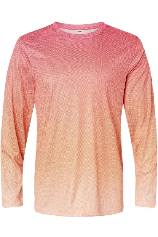 Men's Shirts with Floral PrintsParagon Barbados Performance Pin Dot Long Sleeve T-Shirt