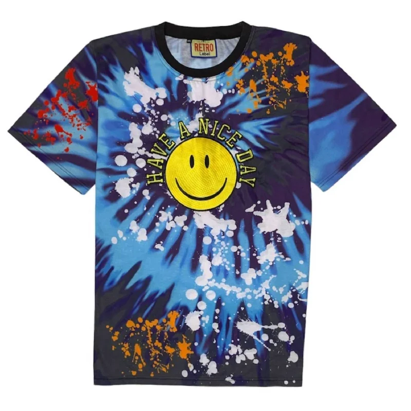 Men's Shirts with Velcro ClosuresMen's Have A Nice Day T-Shirt In Tie-Dye
