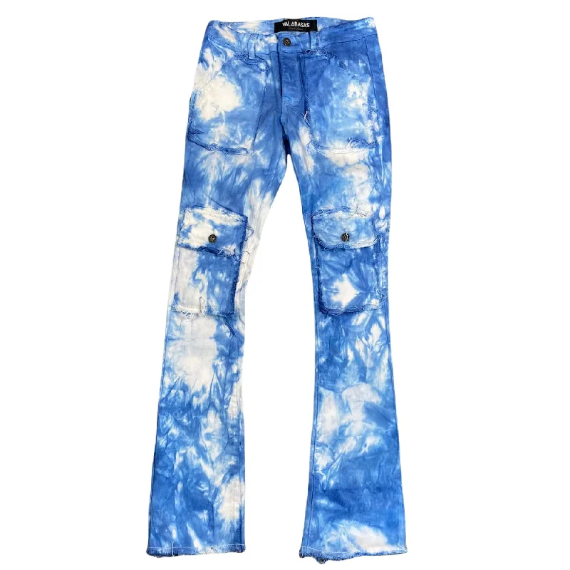 Men's Pants with Adjustable CuffsValabasas Stacked V71 Jeans (Blue/Bianca) VLBS1171 Men's Pants with Adjustable CuffsValabasas Stacked V71 Jeans (Blue/Bianca) VLBS1171