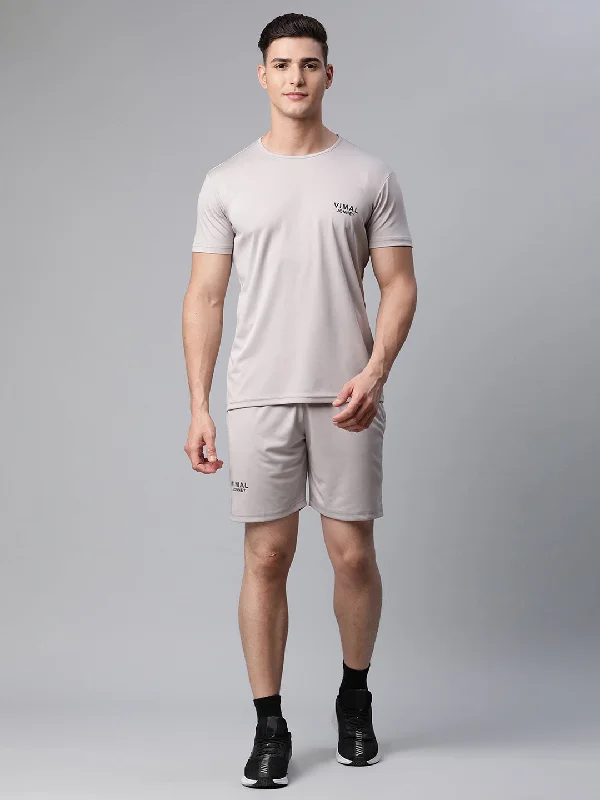 Mack Jonney Dryfit Solid Light Grey Tracksuit for Men