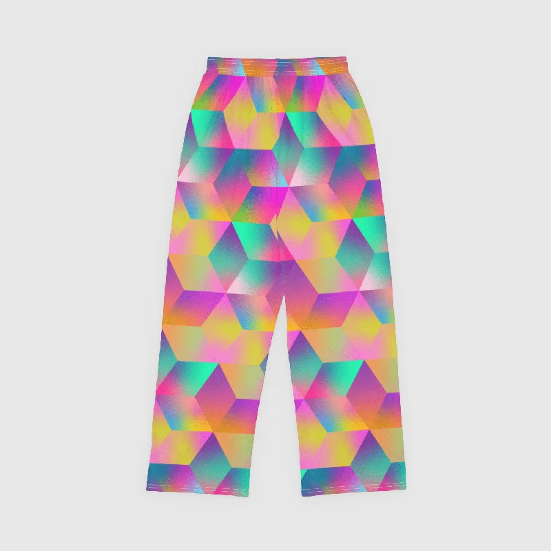 Men's Pants with Stain-Resistant TreatmentCubic Vision Lounge Bottoms