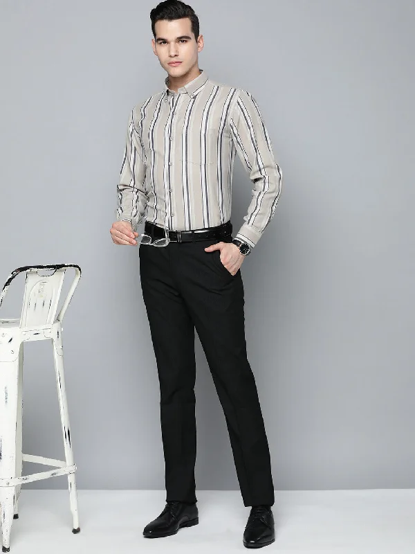 Men's Striped Long-Sleeve Shirts for a Maritime FeelDENNISON Men Smart Multi Stripes Formal Shirt Men's Striped Long-Sleeve Shirts for a Maritime FeelDENNISON Men Smart Multi Stripes Formal Shirt