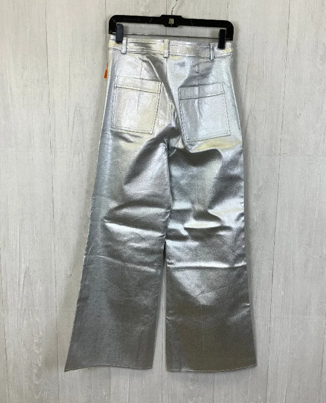 Workwear Men's JeansJeans Wide Leg By Clothes Mentor In Silver, Size: M