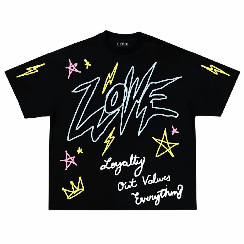 Men's Shirts with Hook-and-Loop ClosuresMen's All Over T-Shirt In Black