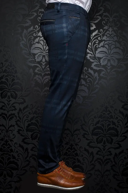 Men's Pants with Elastic CuffsAU NOIR | Ultra Stretch Pants | Beretta-Leonardo Navy