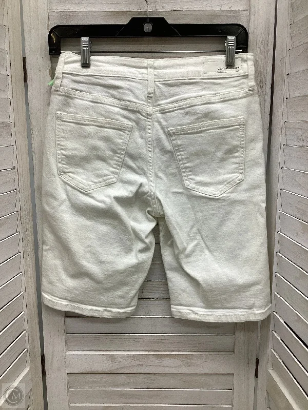 Men's Yoga Pants for FlexibilityShorts By Calvin Klein In White Denim, Size: 4