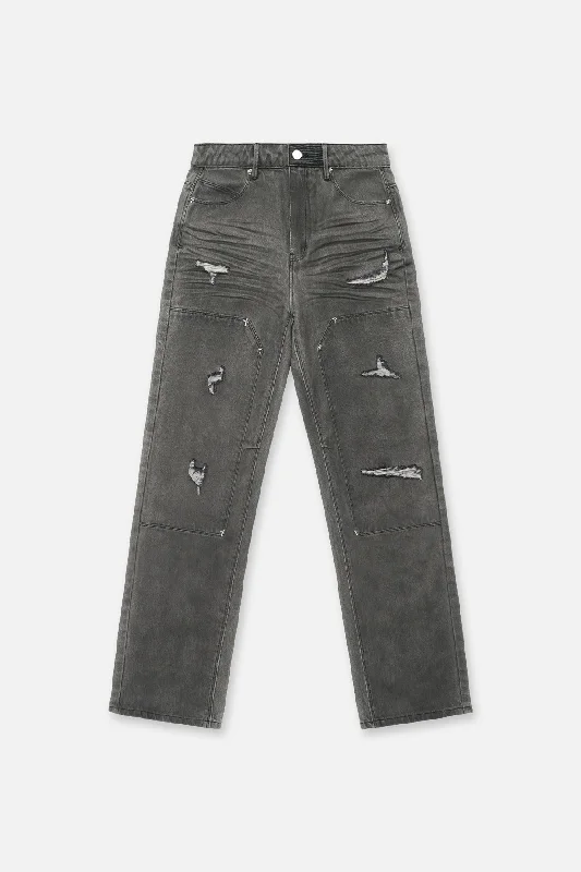 Men's Patterned Pants with StripesRICARDO JEAN | SANDSTONE
