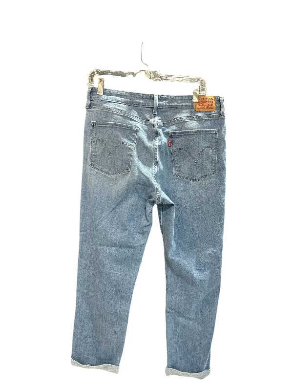 Wide-Leg Men's JeansJeans Cropped By Levis Capital E In Blue Denim, Size: 12