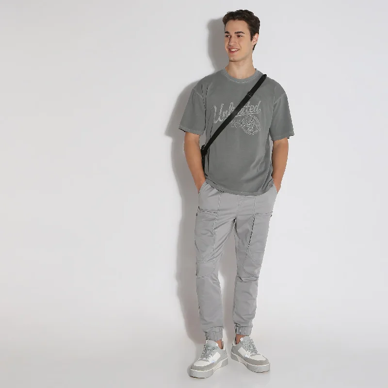 Men's Shirts for HuntingOversize Graphic Crew Neck Modern Street Union T-Shirt