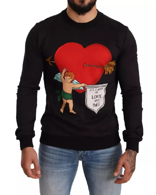 Dolce & Gabbana Cupid Print Hoodie Sweatshirt Men's Sweater